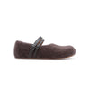 SWAYING Fall/Winter 2025: Cashmere-trimmed leather flat shoes SW-SW25AW4P06C3S37-HZ, Red-brown